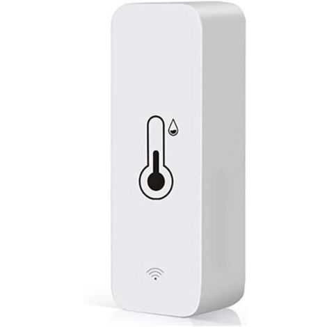 FITAGS Tuya Capteur Intelligent de TempéRature et D'Humidité WiFi APP Moniteur à Distance pour Maison Intelligente Var Vie Intelligente Travailler avec Alexa Blanc (1/5)