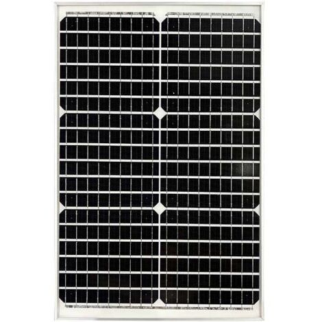Panneau Solaire Monocristallin 30W 18V IP65 Panneau Solaire Photovoltaïque étanche Hors Réseau Charge de Batterie pour Voiture Van Boat Camping Travel (1/5)