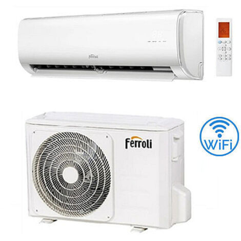 Climatizzatore Condizionatore Ferroli Serie Giada S Wifi DC Inverter R32 9000 BTU Classe A++/A+ NOVITA' 2023