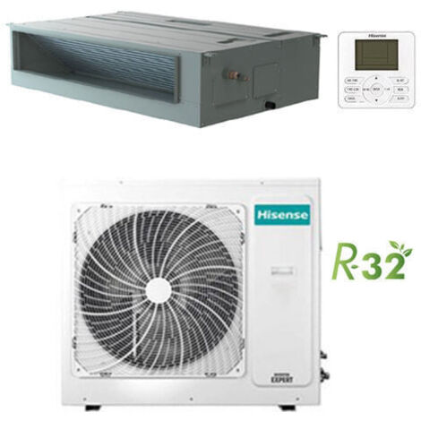 Climatizzatore Condizionatore Hisense Canalizzabile R32 36000 BTU MONOFASE AUD105UX4REH8 INVERTER Classe A++/A+ (1/3)