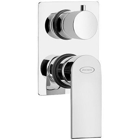 Miscelatore Jacuzzi incasso per doccia serie Twilight con deviatore rotativo a 2 uscite 0TI00400JA00 cromato