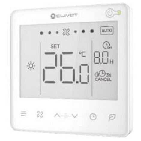 Termostato elettronico Clivet HMIFACX per installazione a parete KJRP-86