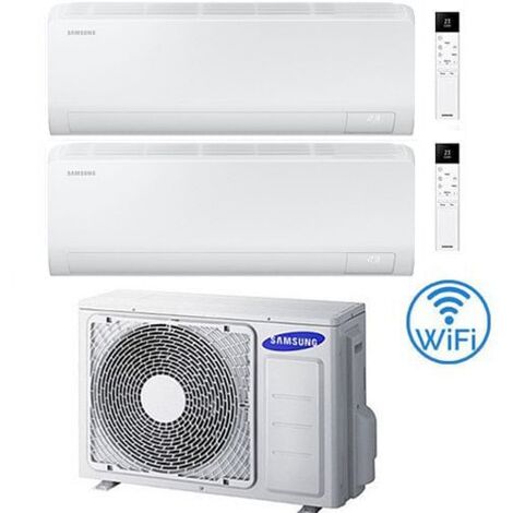 Climatizzatore Condizionatore Samsung CEBU S2 R32 Wifi Dual Split Inverter 9000 + 18000 BTU con U.E. AJ050TXJ2KG/EU NOVITÁ 2025 Classe A+++/A++