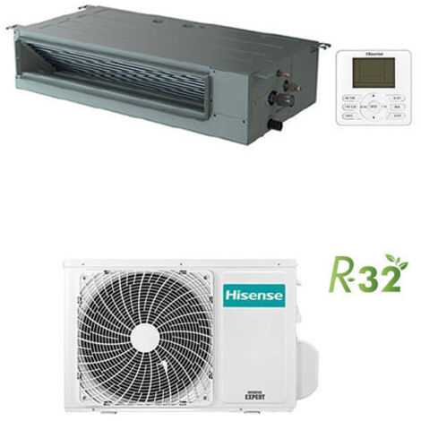Climatizzatore Condizionatore Hisense Canalizzabile R32 12000 BTU ADT35UX4RBL8 INVERTER Classe A++/A+