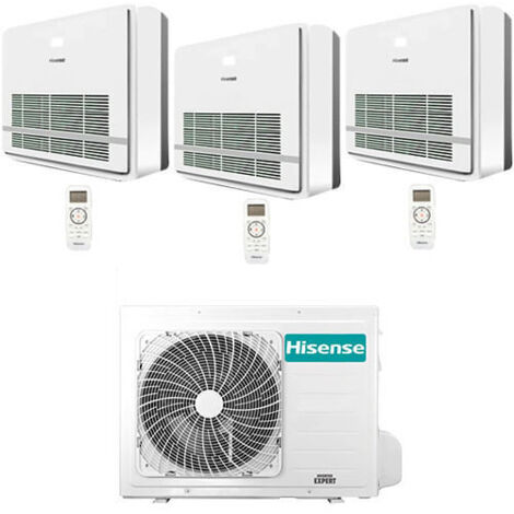 Climatizzatore Condizionatore Hisense Console Serie Turbo R32 Trial Split Inverter 9000 + 9000 + 12000 BTU con U.E. 3AMW72U4RJC NOVITÁ Classe A++/A+ (1/4)