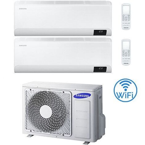 Climatizzatore Condizionatore Samsung CEBU R32 Wifi Dual Split Inverter 9000 + 12000 BTU con U.E. AJ040TXJ2KG/EU NOVITÁ Classe A+++/A++