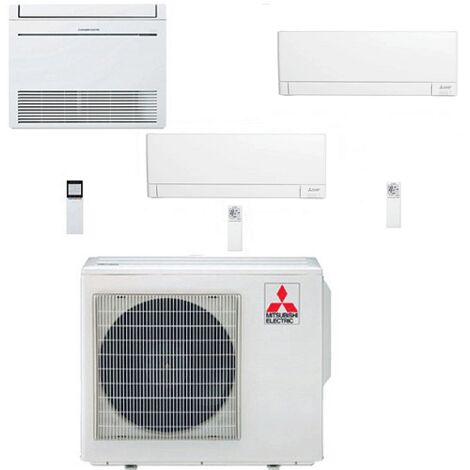 Climatizzatore Condizionatore Mitsubishi Pavimento Serie M MFZ-KT + parete MSZ-AY Trial Split Inverter 9000 + 9000 + 12000 BTU con U.E. MXZ-3F54VF4 NOVITÁ Classe A+++/A++