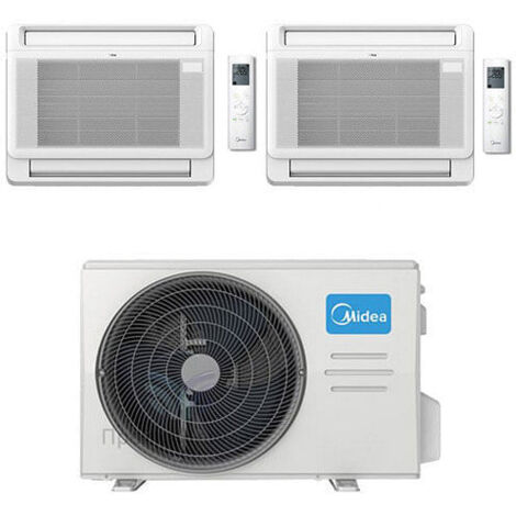Climatizzatore Condizionatore Midea Console Dual 9000 + 18000 BTU con U.E. M2OE-18HFN8-Q INVERTER Classe A++/A+ R32