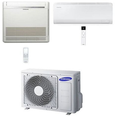 Climatizzatore Condizionatore Samsung Console + Cebu S2 Wifi R32 Dual Split Inverter 12000 + 12000 BTU con U.E. AJ050TXJ2KG/EU Classe A+++/A++