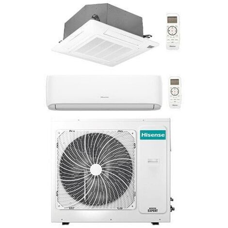 Climatizzatore Condizionatore Hisense Hi Comfort + Cassetta 4 vie R32 Dual Split Inverter 12000 + 18000 BTU con U.E. 4AMW81U4RJC NOVITÁ Classe A++/A+ (1/5)
