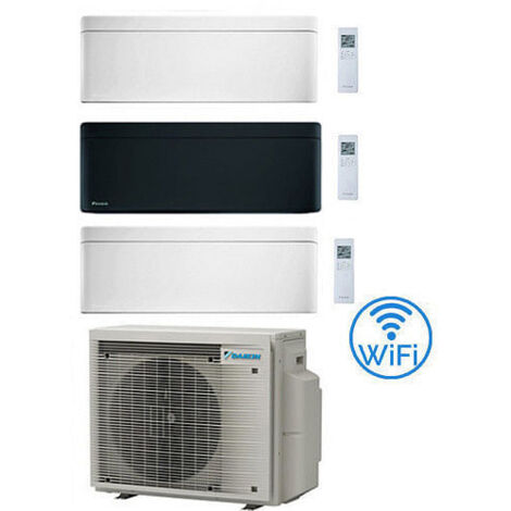 Climatizzatore GARANZIA ITALIA Daikin Stylish Bianco + Black WiFi Trial Split Inverter 9000 + 9000 + 12000 BTU con U.E. 3MXM52A9 Classe A+++/A+++ NOVITA' 2024 (1/5)