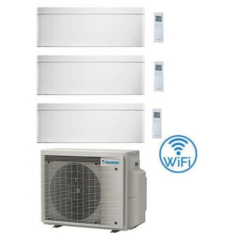 Climatizzatore GARANZIA ITALIA Daikin Stylish Bianco WiFi Trial Split Inverter 9000 + 9000 + 9000 BTU con U.E. 3MXM52A9 Classe A+++/A+++ NOVITA' 2024 (1/5)