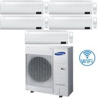 Climatizzatore Condizionatore Samsung WINDFREE AVANT R32 Wifi Penta Split Inverter 9000 + 9000 + 9000 + 9000 + 9000 BTU con U.E. AJ100TXJ5KG/EU NOVITÁ Classe A++/A+