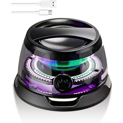 Kryolithm Mini Altoparlante Bluetooth Magnetico Da 3 W – Impermeabile IPX5, Supporto Per Cellulare, TWS Stereo, 3 Ore Di Autonomia
