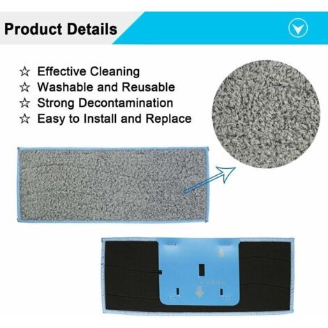 Almohadilla De Toalla Lavable De Repuesto Para IRobot Braava Jet M6 – Paño Reutilizable (case)