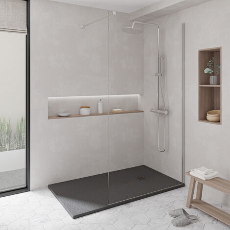 KOES - Receveur de douche en résine modèle NILO – 90x170 – Noir RAL 9005