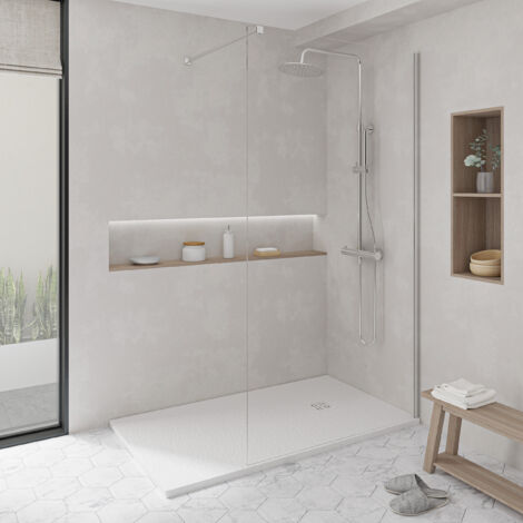 KOES - Receveur de douche en résine modèle NILO – 100x200 – Blanc RAL 9003