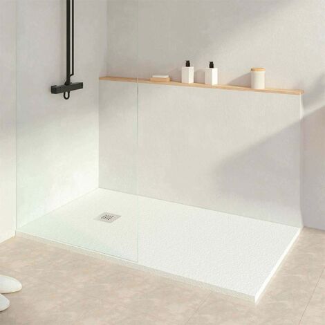 KOES - Receveur de douche en résine modèle INDO – 70x80 – Blanc RAL 9003
