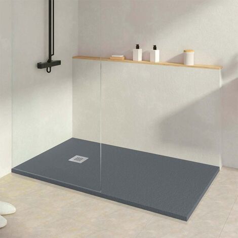 KOES - Receveur de douche en résine modèle INDO – 70x100 – Anthracite RAL 7016