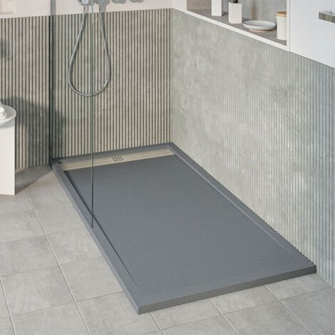 KOES - Receveur de douche en résine modèle VOIGA – 90x180 – Anthracite RAL 7016