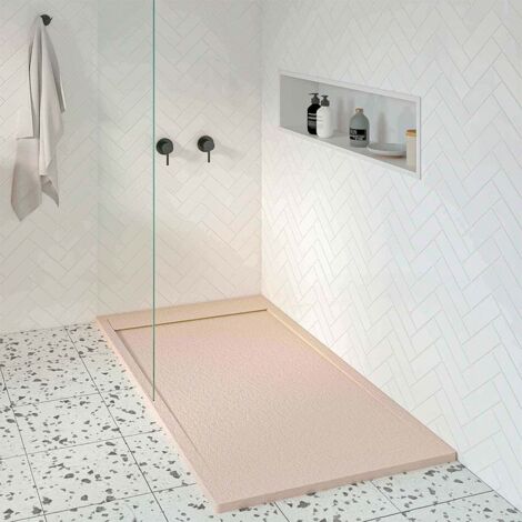 KOES - Piatto Doccia in Resina Serie AMUR – 80x160 – Crema RAL 1013