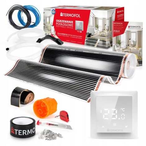 Kit de film chauffant infrarouge, puissance 140 W, 100 cm, surface 12 m² + TF-H6 (1/5)