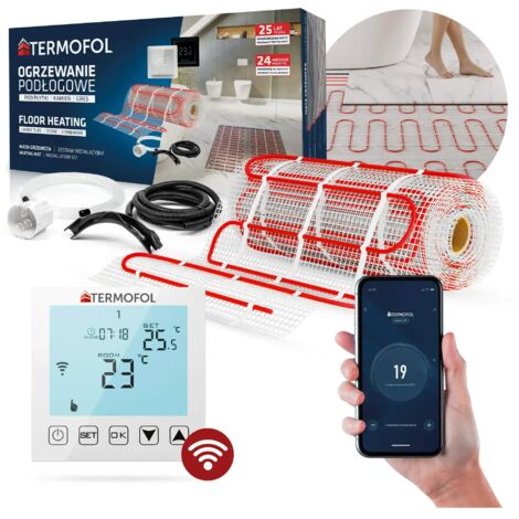 TAPIS CHAUFFANT sous carrelage ENSEMBLE 6m2 THERMOSTAT TF-WIFI 150W (1/5)