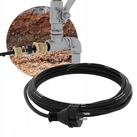 Câble chauffant autorégulant pour tuyaux et gouttières, 1 m, puissance 10 W (1/5)
