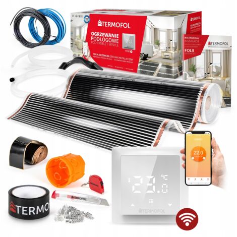Kit de film chauffant infrarouge, puissance 140 W, 100 cm, surface de chauffe 14 m² + Wi-Fi (1/5)