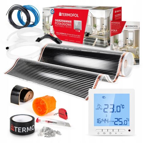 Kit de film chauffant infrarouge, puissance 140 W, 100 cm², surface de couverture 10 m² + TF-H2 (1/5)