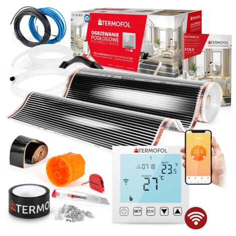 Kit de film chauffant infrarouge, puissance 140 W, 100 cm, surface de chauffe 8 m² + Wi-Fi (1/5)