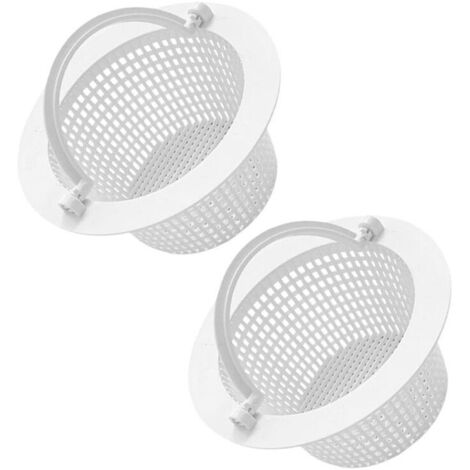 Cestello di ricambio per skimmer da piscina da 16 cm, prefiltro per skimmer standard con maniglia per una facile rimozione, resistente al cloro, OUYLAF