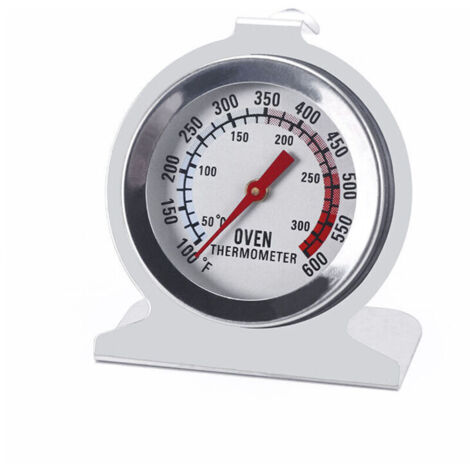 Termometro da forno in acciaio inox per forni elettrici/gas, quadrante da 5,1 cm, lettura istantanea per cottura, grigliatura, affumicatura (50–300 °C/37,8–315,6 °C) (1/4)