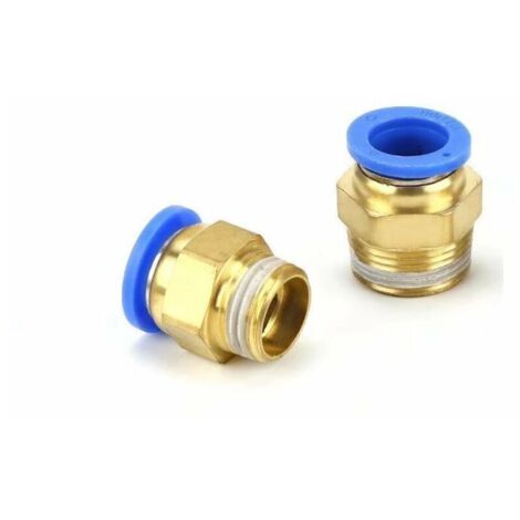 8 pezzi Raccordi pneumatici rapidi per connettori pneumatici Raccordi rapidi diam. 6 mm per l'industria automobilistica (PT1/4)