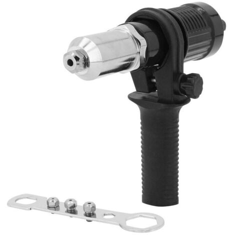 Adattatore per rivettatrice OUYLAF, kit adattatore per pistola rivettatrice per trapano elettrico a batteria, utensile per rivettatura con pistola rivettatrice elettrica
