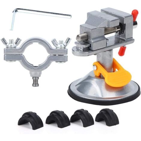 Mini morsa da banco universale da 38 mm, morsa da banco in lega di alluminio, mini morsa da taglio da tavolo con base a ventosa, strumento fai da te per modelli di taglio (1/4)