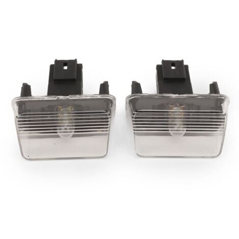Luce targa posteriore in 2 pezzi con lente trasparente, alta luminosità 6340.A3 di ricambio per Peugeot 206, 207, 307, Partner