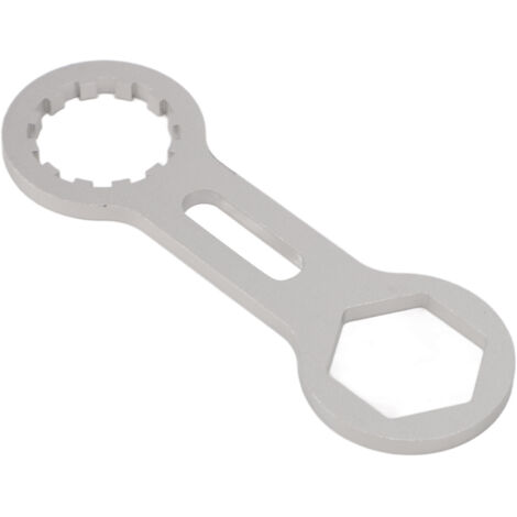 Chiave per forcella anteriore per bicicletta in argento, leggera, robusta e antiruggine, per forcelle anteriori meccaniche per mountain bike (1/5)