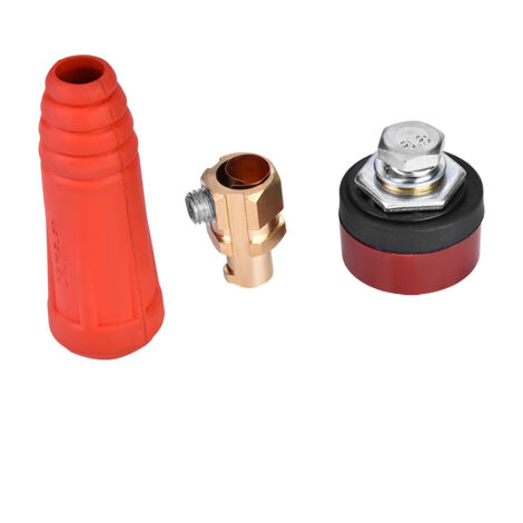 1 connettore rapido per cavo di saldatura DKJ35-50 in stile europeo rosso, adattatore a sgancio rapido