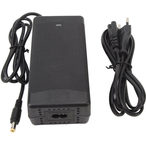 Caricabatterie per bici elettrica da 54,6 V 2 A, connettore CC da 5,5 x 2,1 mm, adattatore di alimentazione per scooter elettrico, spina UE, 100-240 V CA