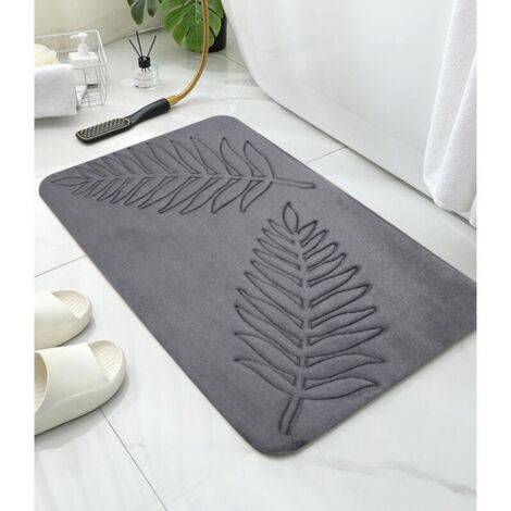 Tappetino da bagno in memory foam, 40 x 60 cm, tappetino da bagno antiscivolo, tappetino da bagno spesso, tappetino assorbente per l'uscita dalla doccia (1/4)
