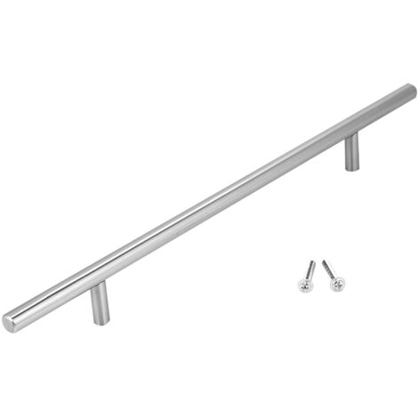 Maniglie per porte da cucina in acciaio inox a forma di T (400 mm)
