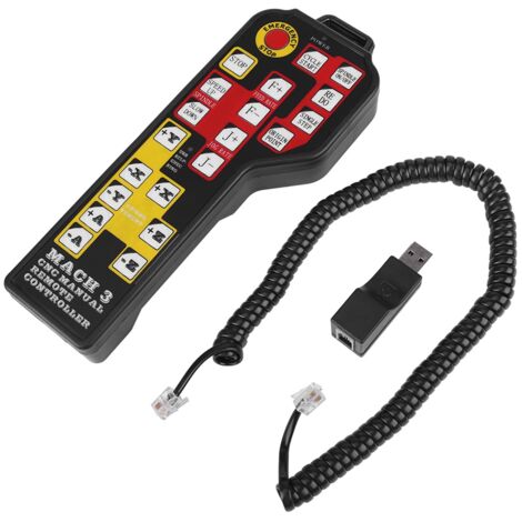 Macchina per incisione CNC, controller manuale, connettore USB, controllo a 4 assi per Mach3