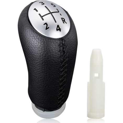 Pomello del cambio a 2 velocità per Renault Laguna/Megane, 5 marce, nero opaco, con connettore (1/4)