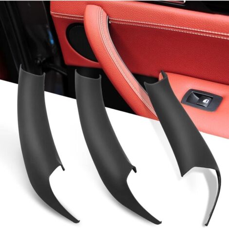 3 maniglie interne per portiere compatibili con BMW X3 F25 2010-2017, X4 F26 2010-2017, maniglie per portiere anteriori destre, posteriori sinistre e posteriori destre (nere)
