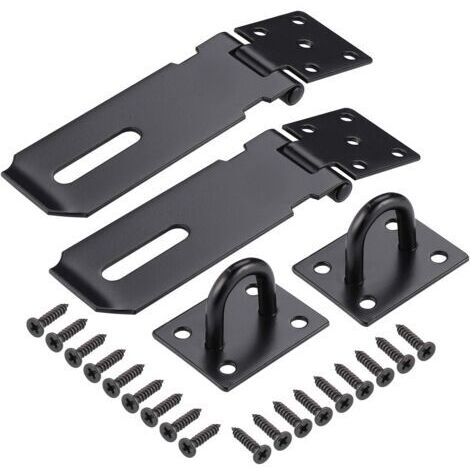 Chiusura per cancello da giardino, chiusura per cancello interno, chiusura per cancello in acciaio inox, serratura scorrevole per bagno, confezione da 2, 10 cm (1/5)