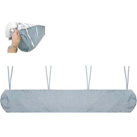 Telo di copertura antipolvere per tenda da sole retrattile Ineasicer, con coulisse, ideale per patii e giardini esterni (Dimensioni: 5 metri, Colore: Grigio) (1/4)