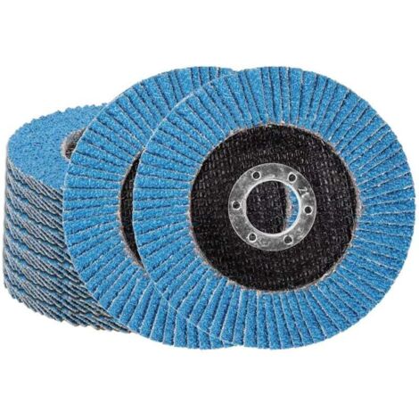 Dischi lamellari YMYNY, confezione da 10, 4,5 pollici, 40 dischi abrasivi, dischi abrasivi in ossido di alluminio ad alta densità, mole abrasive per levigare metallo e legno (1/4)