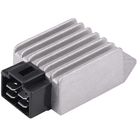 Regolatore/raddrizzatore di tensione a 4 pin da 12 V, con connettore maschio, per ciclomotore ATV GY6. (1/5)