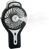 YMYNY Mini ventilatore portatile USB con nebulizzatore di raffreddamento personale - Batteria ricaricabile - Ventilatore di raffreddamento portatile per casa, ufficio e viaggio - Nero